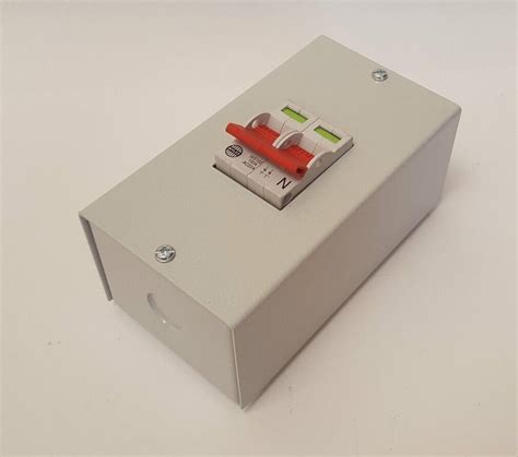 wylex 100a dp isolator with metal enclosure|100a double pole isolator.